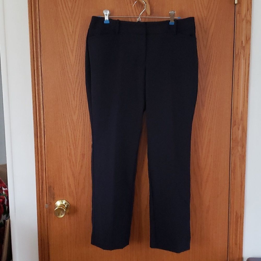 NWT Worthington Navy Blue Curvy Fit Perfect Trouser Pants SZ 8PS